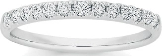 9ct White Gold Diamond Band