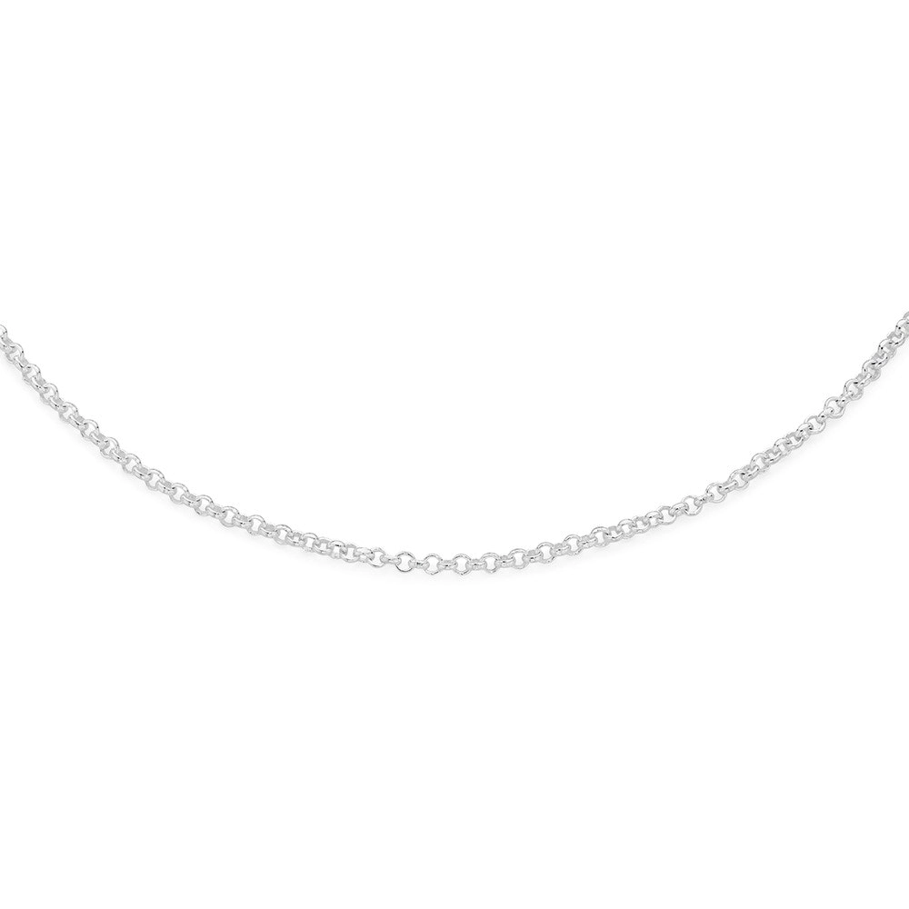 Italian Made Sterling Silver 50cm Belcher Chain