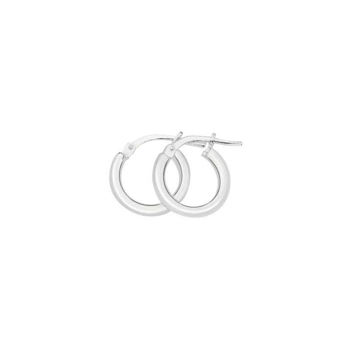 Sterling Silver 2.2x9mm Hoop Earrings