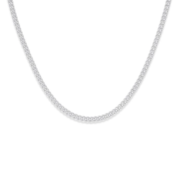 Sterling Silver 45cm Curb Chain