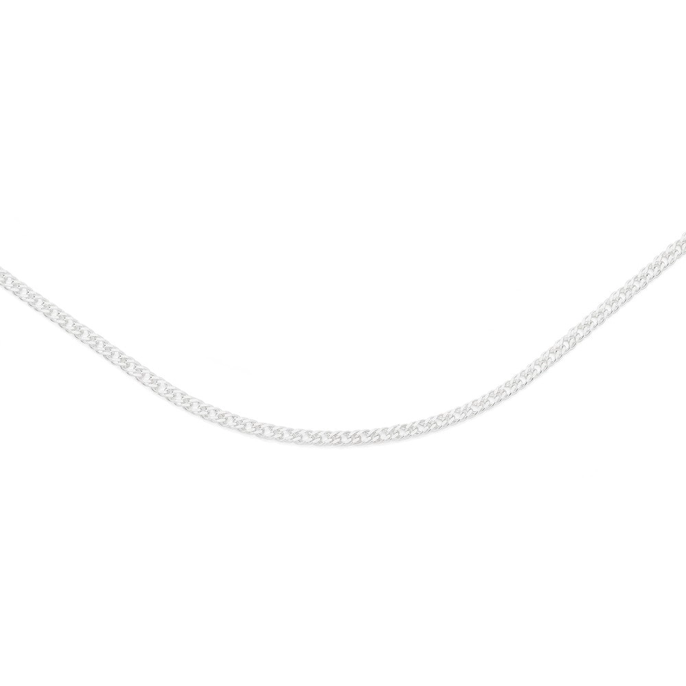 Sterling Silver 45cm Double Curb Chain