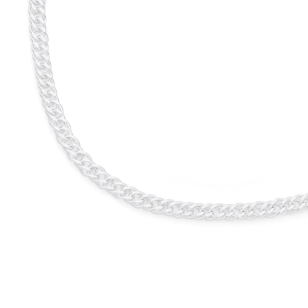 Sterling Silver 50cm Solid Double Curb Chain