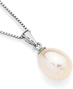 Sterling Silver 8mm Cult F/W Pearl Drop Pendant