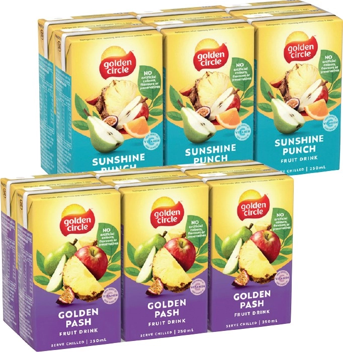 Golden Circle Fruit Drink 6x250mL Selected Varieties