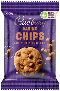 Cadbury Baking Chips 200g or Chocolate Block 180g Selected Varieties