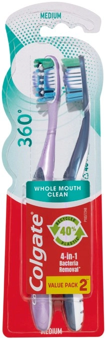 Colgate 360° Toothbrush 2 Pack, MaxFresh Toothpaste 100g, Mouthwash 500mL or Total Mint Waxed Dental Floss 100m Selected Varieties