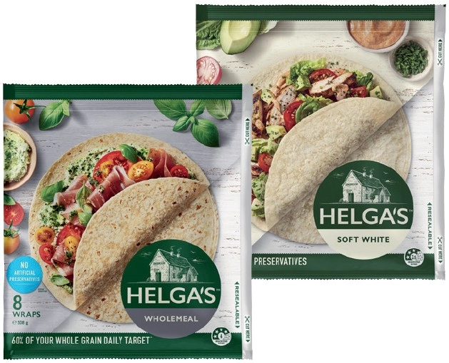 Helga’s Wraps 5-8 Pack Selected Varieties