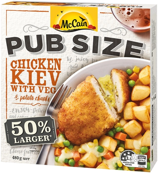 McCain Pub Size Frozen Meals 480‑500g Selected Varieties