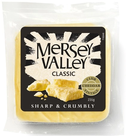 Mersey Valley Vintage Cheddar Cheese 235g Selected Varieties