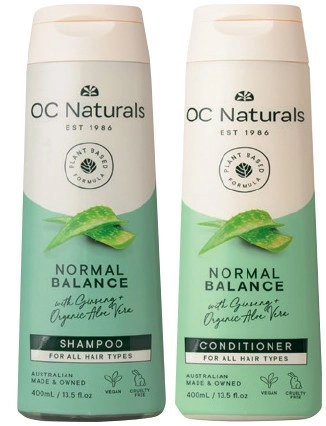 OC Naturals Shampoo or Conditioner 400mL Selected Varieties