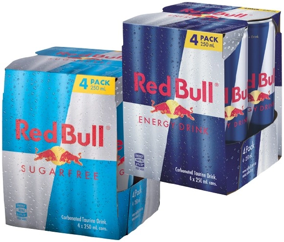 Red Bull Energy Drink 4x250mL Selected Varieties