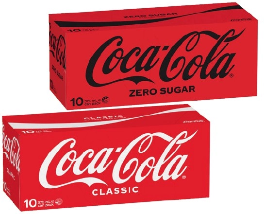 Coca-Cola, Sprite or Fanta 10x375mL Selected Varieties