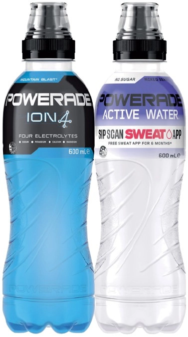 Powerade or Powerade Active Water 600mL Selected Varieties