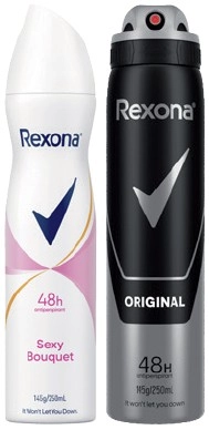 Rexona Deodorant or Antiperspirant Spray 250mL Selected Varieties