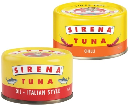 Sirena Tuna 95g Selected Varieties