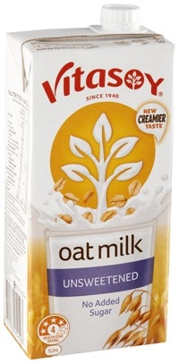 Vitasoy Unsweetened Long Life Oat or Almond Milk 1 Litre