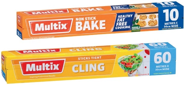 Multix Baking Paper 10mx30cm or Cling Wrap 60mx33cm