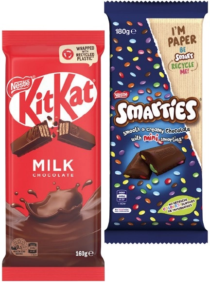 Nestlé Chocolate Block 118-180g Selected Varieties