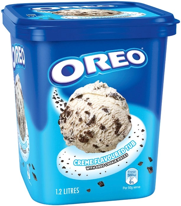 Oreo or Nestlé Milo Ice Cream Tub 1.2 Litre