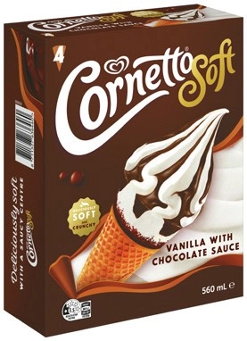 Streets Cornetto Soft Ice Cream 4 Pack Selected Varieties