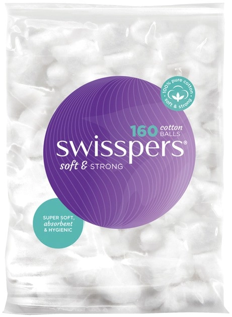 Swisspers Cotton Balls 160 Pack