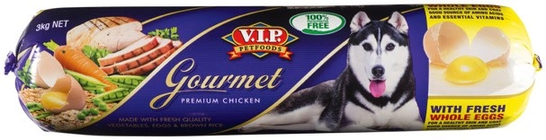 V.I.P. Petfoods Dog Food Roll 3kg Selected Varieties