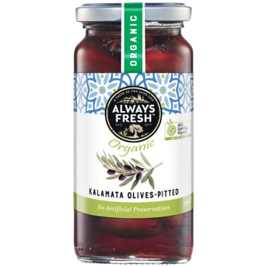 Always Fresh Organic Pitted Olives 220g