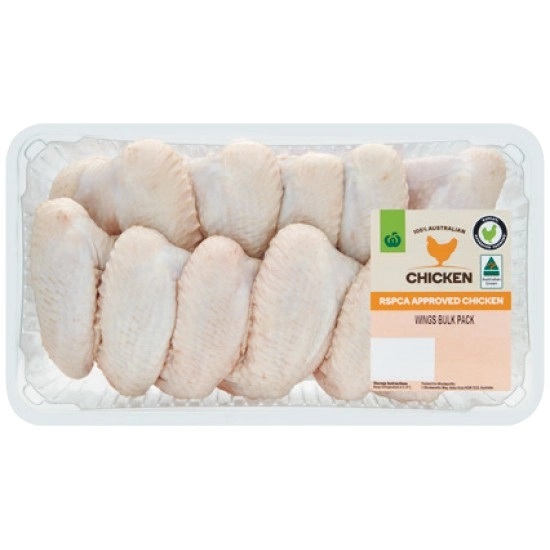 Australian Fresh RSPCA Approved Chicken Wings Bulk Tray