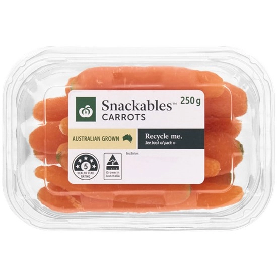 Australian Snackables® Carrots 250g Pack