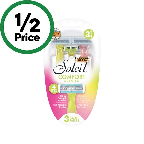 BiC Soleil Comfort Scented Razor Pk 3