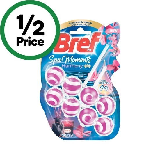 Bref Spa Moments Toilet Rim Block 50g x Pk 2