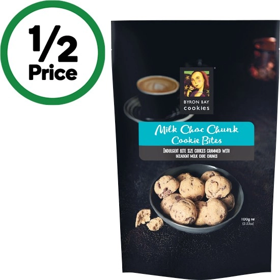 Byron Bay Cookie Bites 100g – Excludes Gluten Free