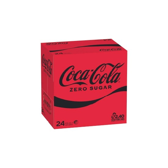 Coca-Cola Classic, Zero Sugar or Diet Soft Drink Varieties 24 x 375ml