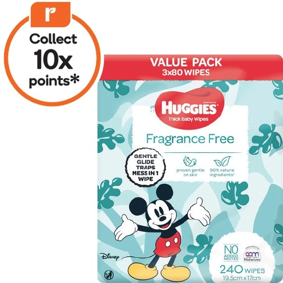 Huggies Baby Wipes Pk 240