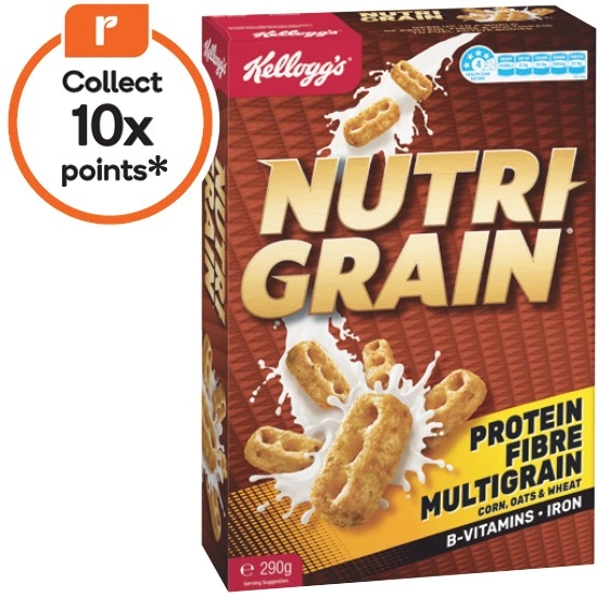 Kellogg’s Nutri-Grain 290g, Coco Pops 375g or Coco Pop Pillows 310g