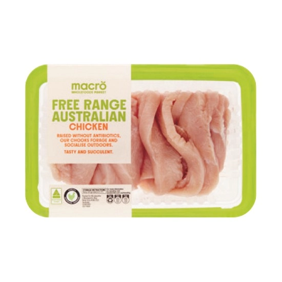 Macro Free Range Australian RSPCA Approved Chicken Stir Fry 500g