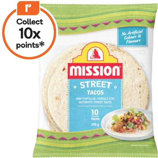 Mission Street Tacos 375g Pk 10