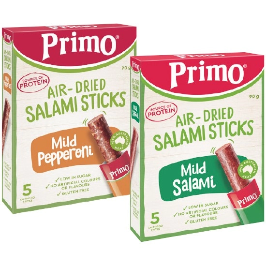 Primo Salami Sticks 90g Pk 5