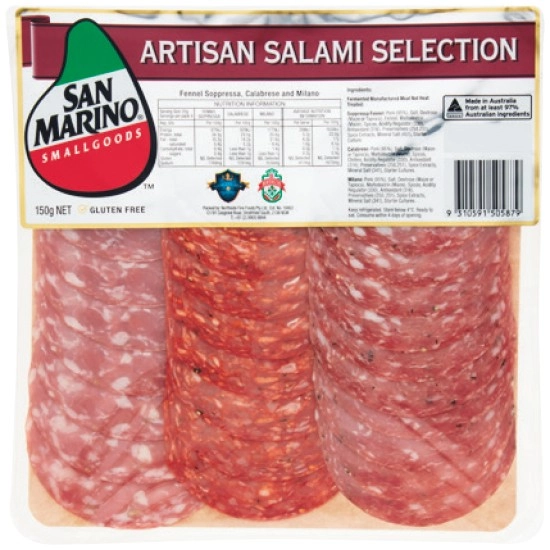 San Marino Artisan Salami Selection 150g – From the Deli