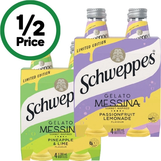 Schweppes Gelato Messina Mixers 4 x 300ml