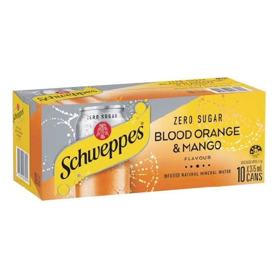 Schweppes Infused Mineral Water 10 x 375ml