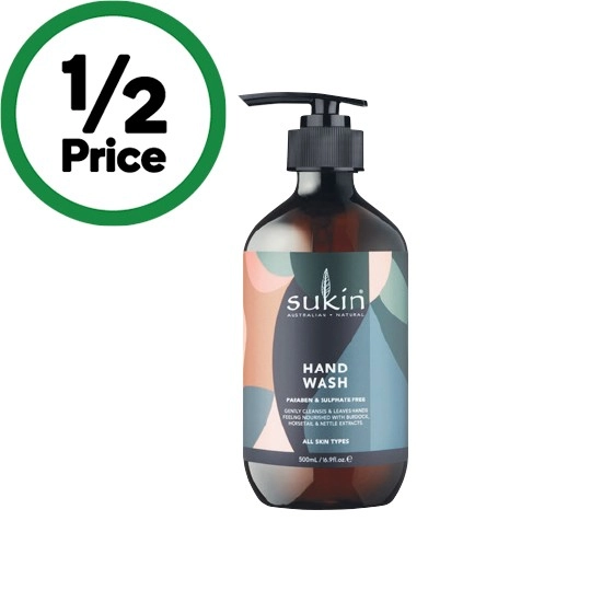 Sukin Hand Wash Pump 500ml