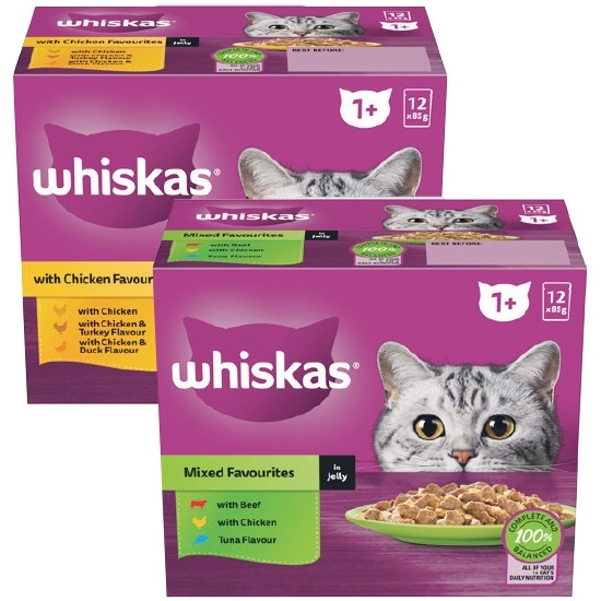 Whiskas Wet Cat Food Pk 12 x 85g