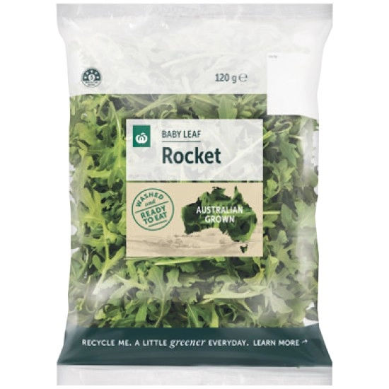 Woolworths Australian Baby Leaf Rocket 120g Pack