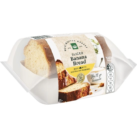 Woolworths Banana Bread Pk 5