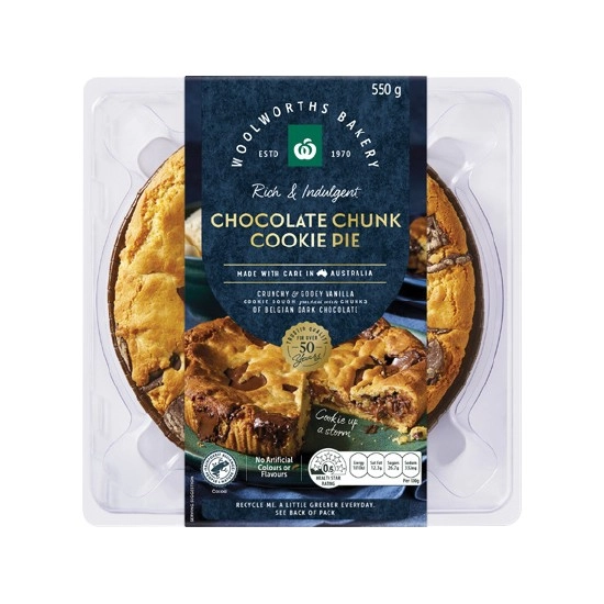 Woolworths Chocolate Cookie Pie 550g