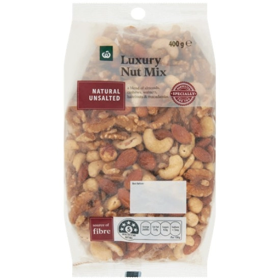 Woolworths Premium Natural Nut Mix 400g