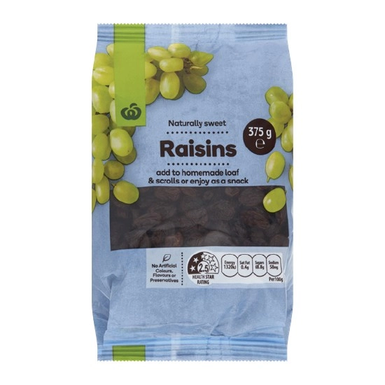 Woolworths Raisins 375g