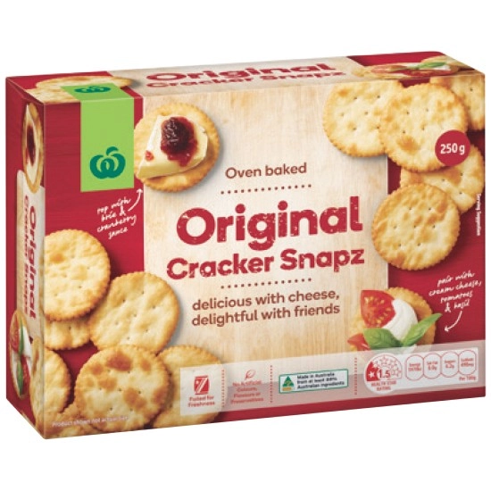 Woolworths Snapz Original Crackers 250g