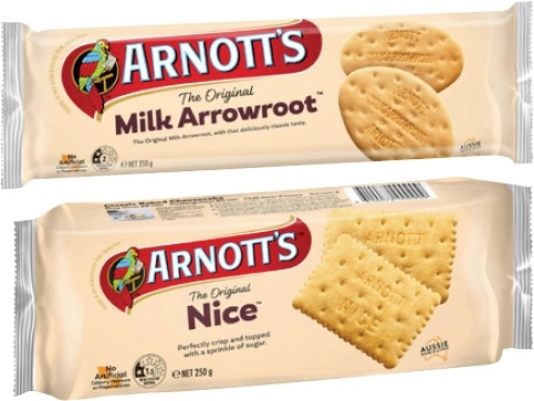 Arnott's Marie or Milk Arrowroot Biscuits 250g